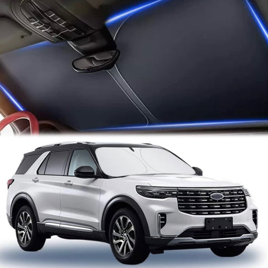 Folding car sunshade