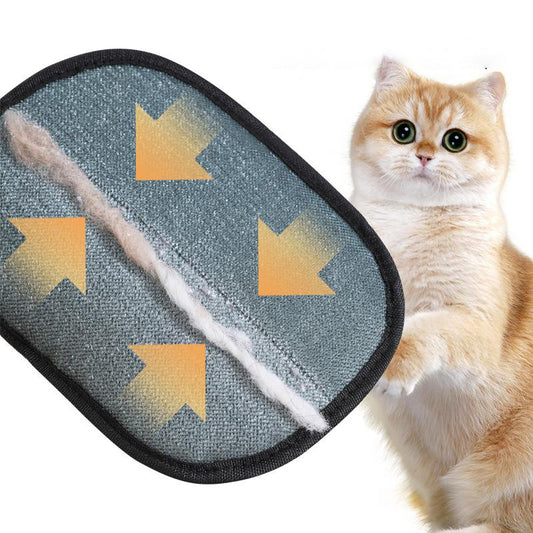 Pet hair removal gloves