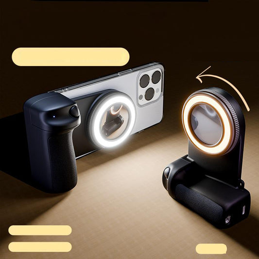 Mobile phone camera grip