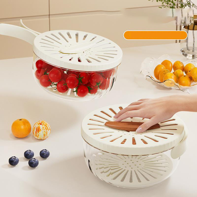 Foldable multifunctional fruit cleaning bowl